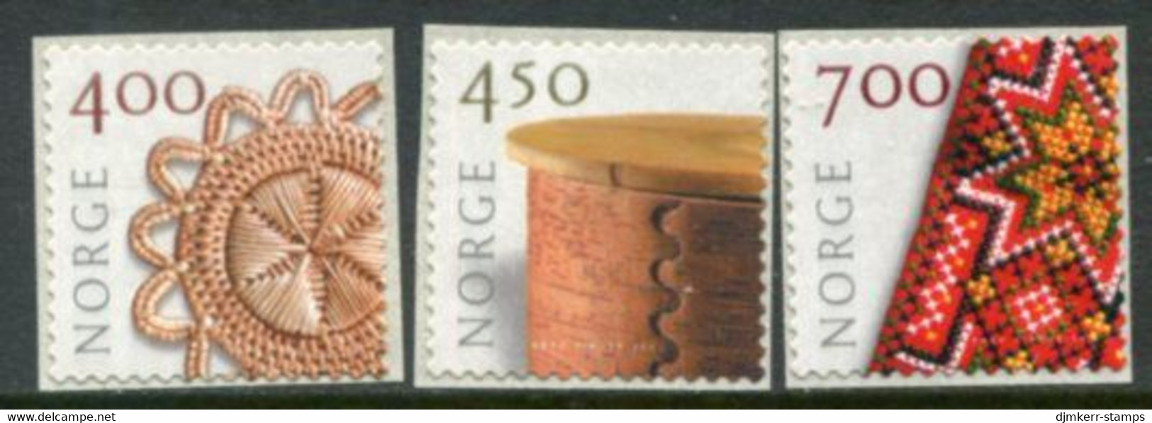 NORWAY 2001 Handicrafts Definitive MNH / **.  Michel 1368-70 - Unused Stamps