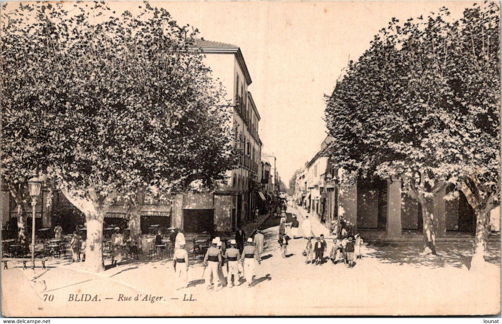 Algérie - BLIDA - Rue D'Alger (pliée Dans Le Bas) - Blida