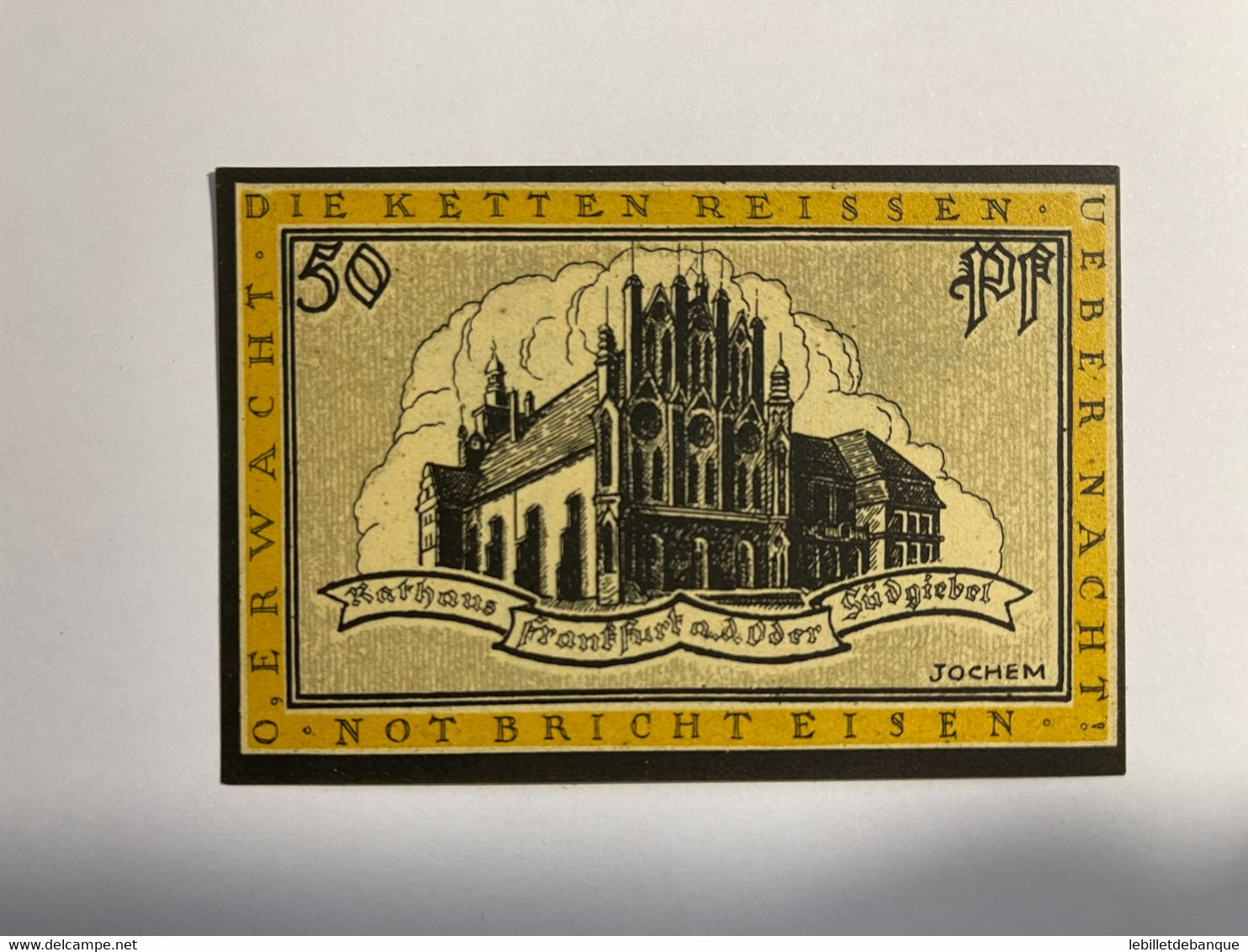 Allemagne Notgeld Frankfurt 50 Pfennig - Sammlungen