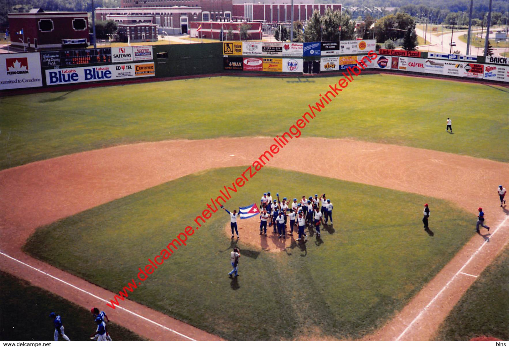 Edmonton Baseball Park - Alberta Canada - Real Photo - 1990 Nicaragua Vs Cuba Game - Edmonton
