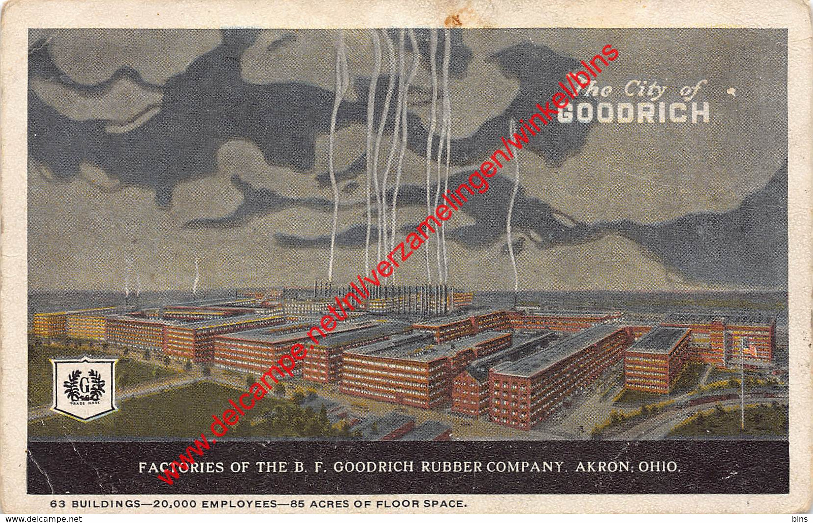 Akron - Factories Of The B. F. Goodrich Rubber Company - Ohio United States - Akron