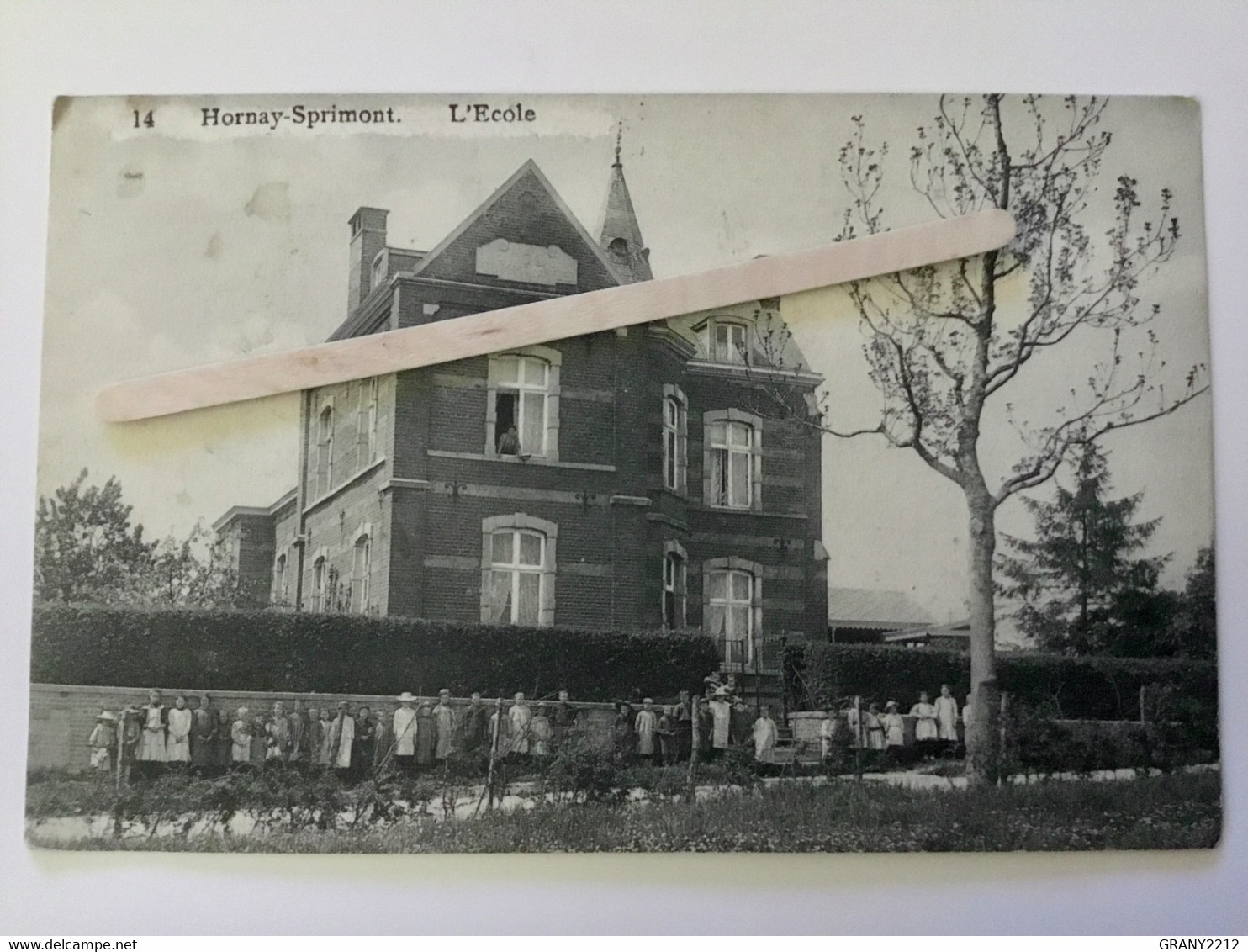 HORNAY -SPRIMONT «Nº 14  L’ÉCOLE « PANORAMA,ANIMÉE (DESAIX )RARE . - Sprimont