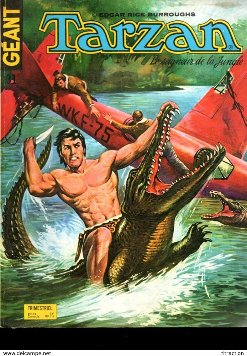 Livre BD Ancienne TARZAN LE SEIGNEUR DE LA JUNGLE 1977 Avions Dans La Jungle N° 3 Trimestriel Sagédition Collection Rare - Tarzan