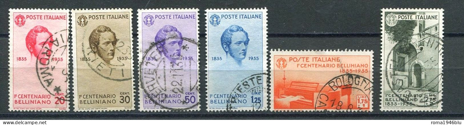 REGNO 1935 BELLINI SERIE POSTA ORDINARIA ANNULLATA - Used