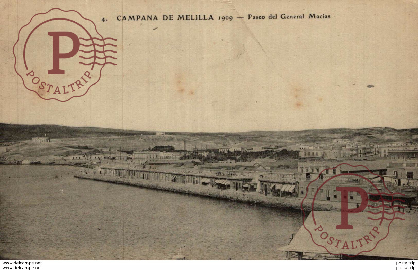 CAMPANA DE MELILLA 1909  PASEO DEL GENERAL MACIAS - Melilla