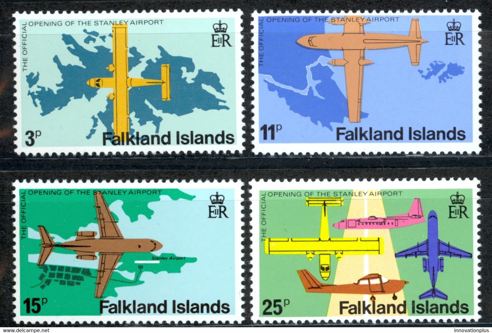 Falkland Islands Sc# 287-290 MNH 1979 Opening Of Stanley Airport - Falklandeilanden