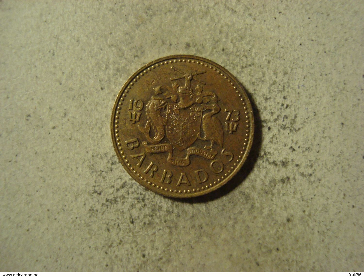 MONNAIE BARBADES 5 CENTS 1973 - Barbados