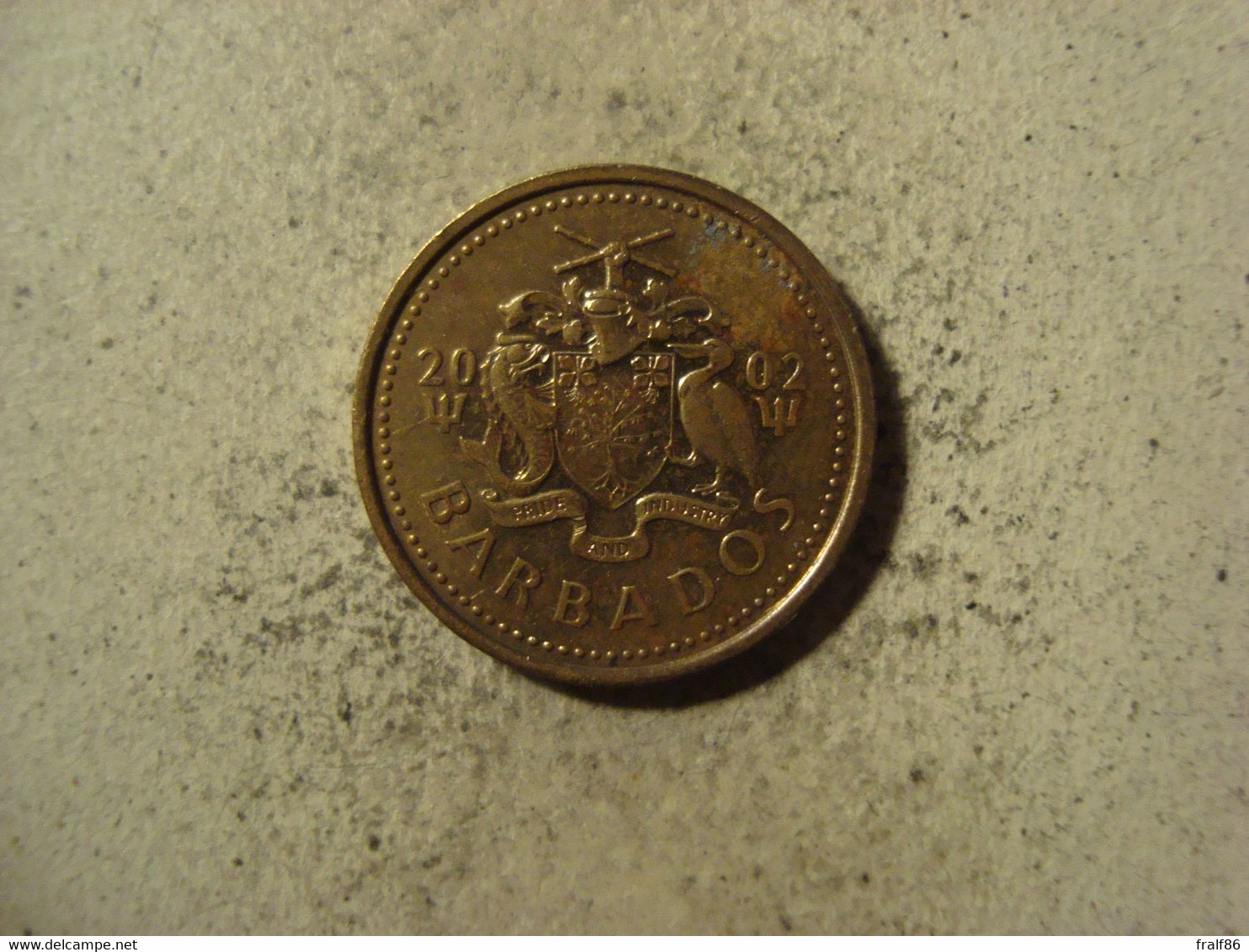 MONNAIE BARBADES 5 CENTS 2002 - Barbados (Barbuda)