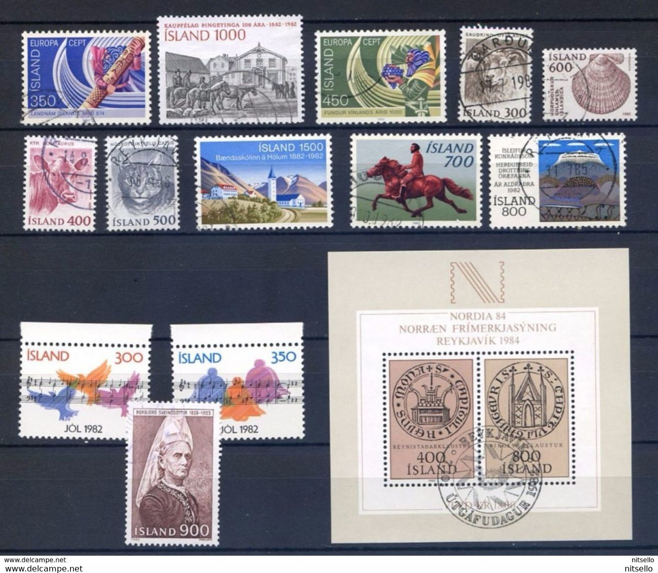 LOTE 2235  ///  (C110) ISLANDIA   AÑO 1982 COMPLETO - Usati