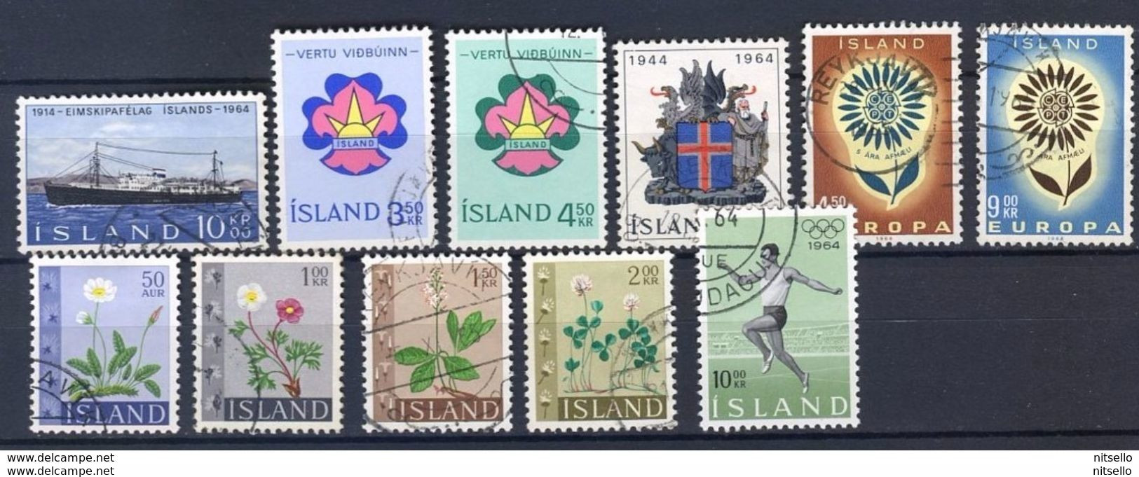 LOTE 2235 ///  (C100) ISLANDIA   AÑO 1964 COMPLETO - Gebraucht