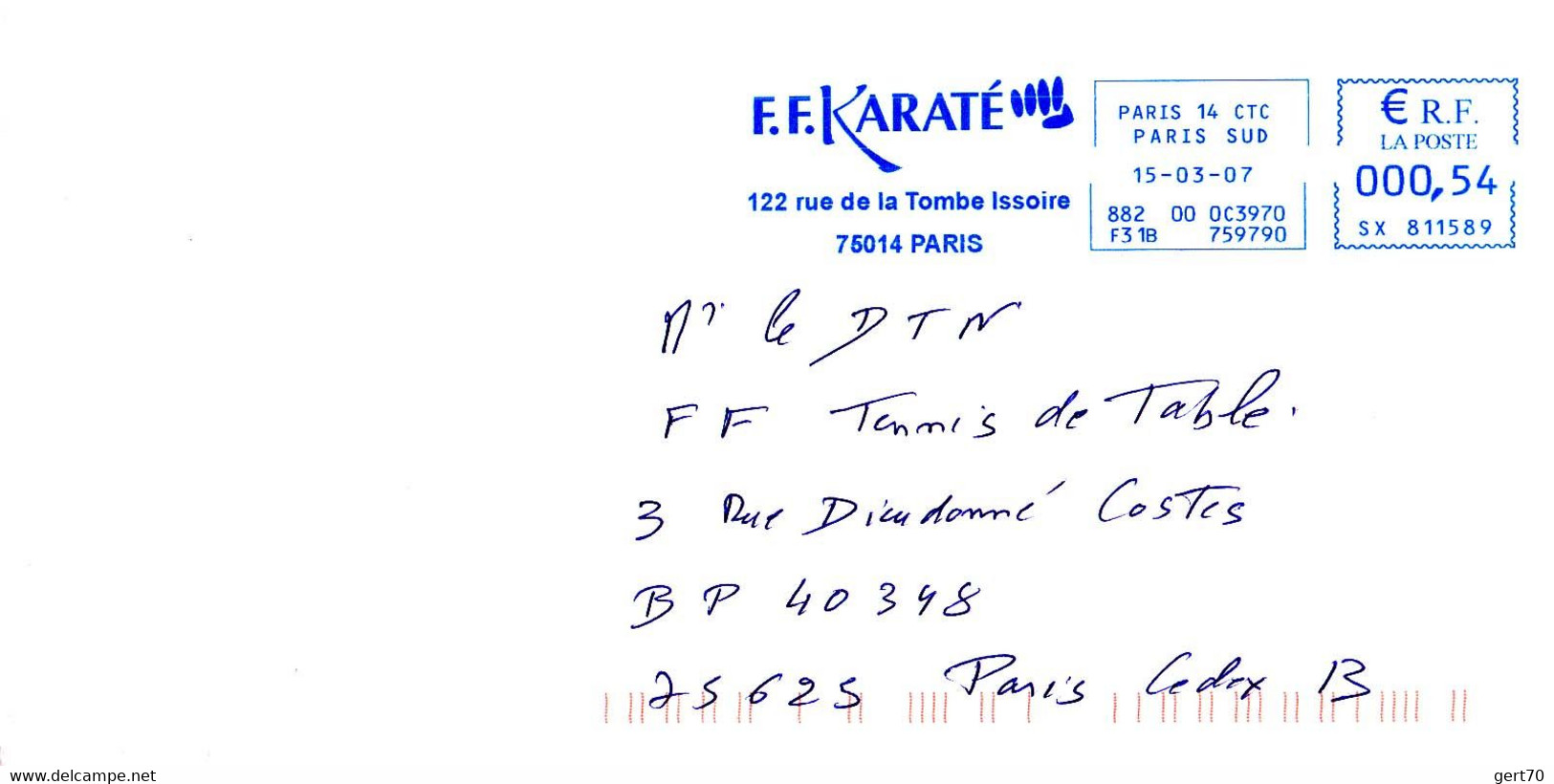 France 2007, Fédération Française De Karaté Et D.A. / Karate Association / Blue Meter / EMA - Non Classés