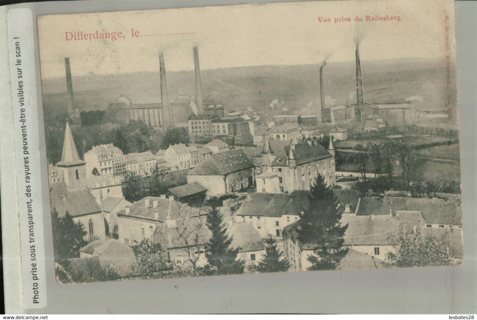 Luxembourg - Differdange - Vue Prise Du Rollesberg 1903- (février 2022 87 Bis Remis) - Differdingen