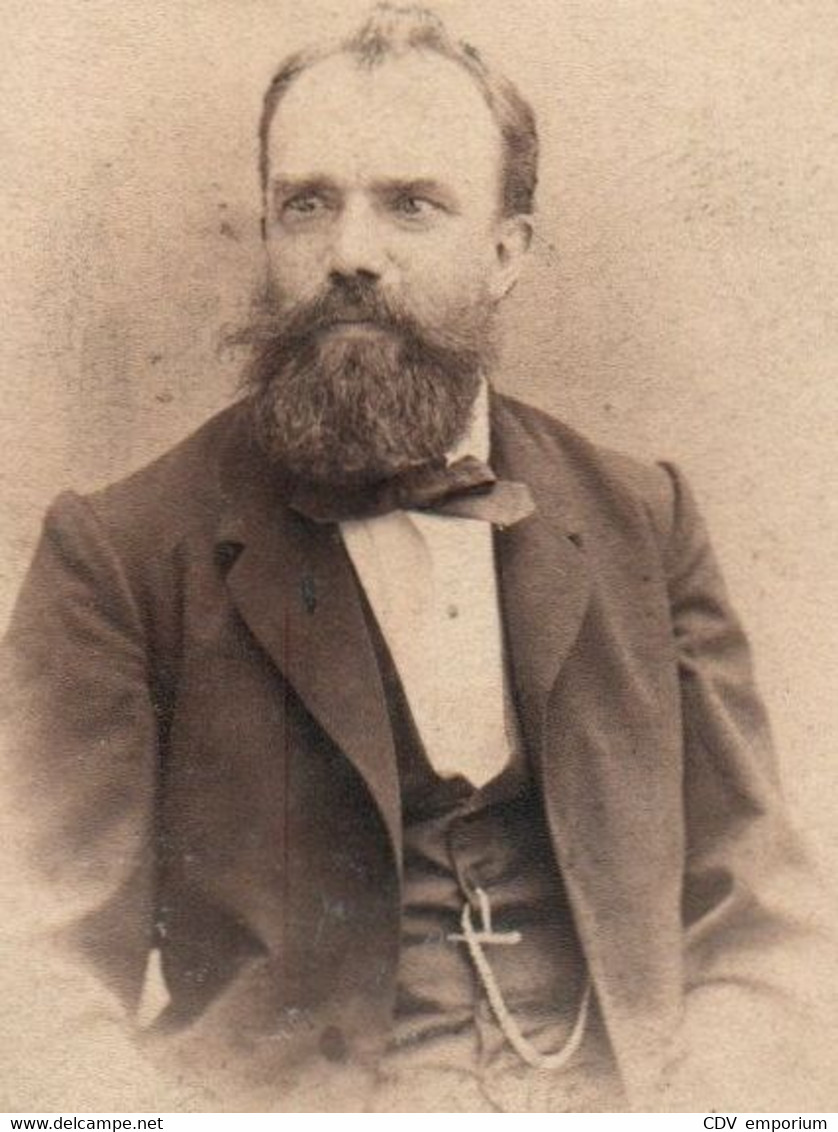 CDV AUTRICHE HOMME BARBU PORTRAIT LUDW SCHRANK WIEN PHOTO AUSTRIA BEARDED MAN PORTRAIT FOTO ÖSTERREICH - Old (before 1900)