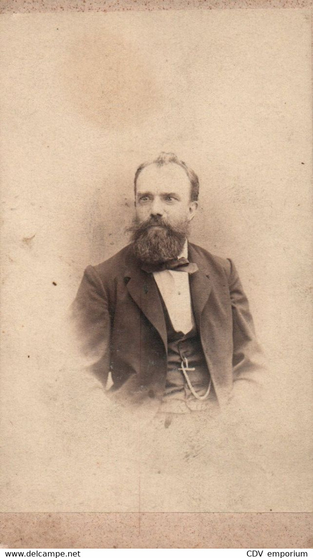 CDV AUTRICHE HOMME BARBU PORTRAIT LUDW SCHRANK WIEN PHOTO AUSTRIA BEARDED MAN PORTRAIT FOTO ÖSTERREICH - Old (before 1900)