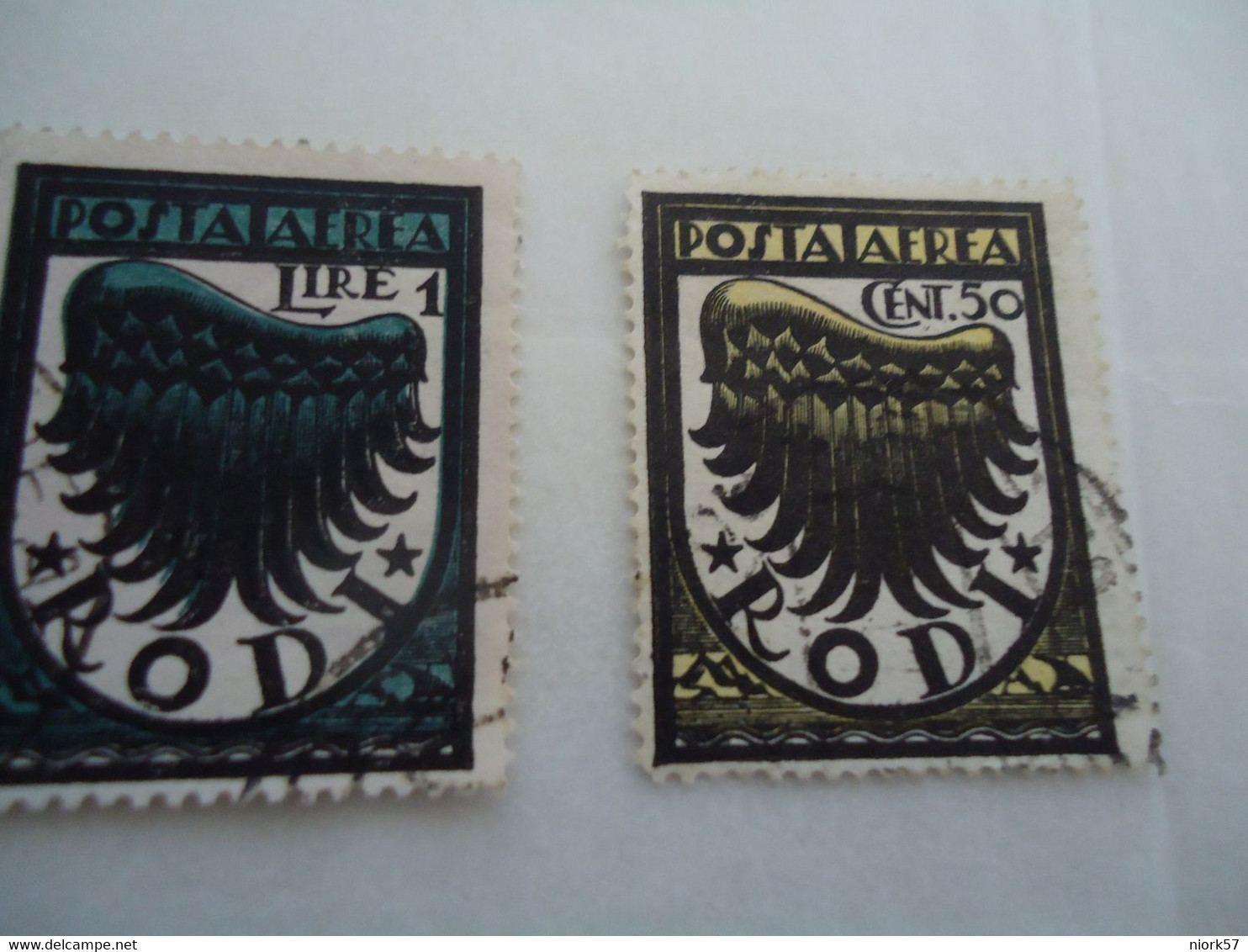 RHODI   GREECE  USED   STAMPS OVERPRINT ITALY SAMPS - Dédéagh