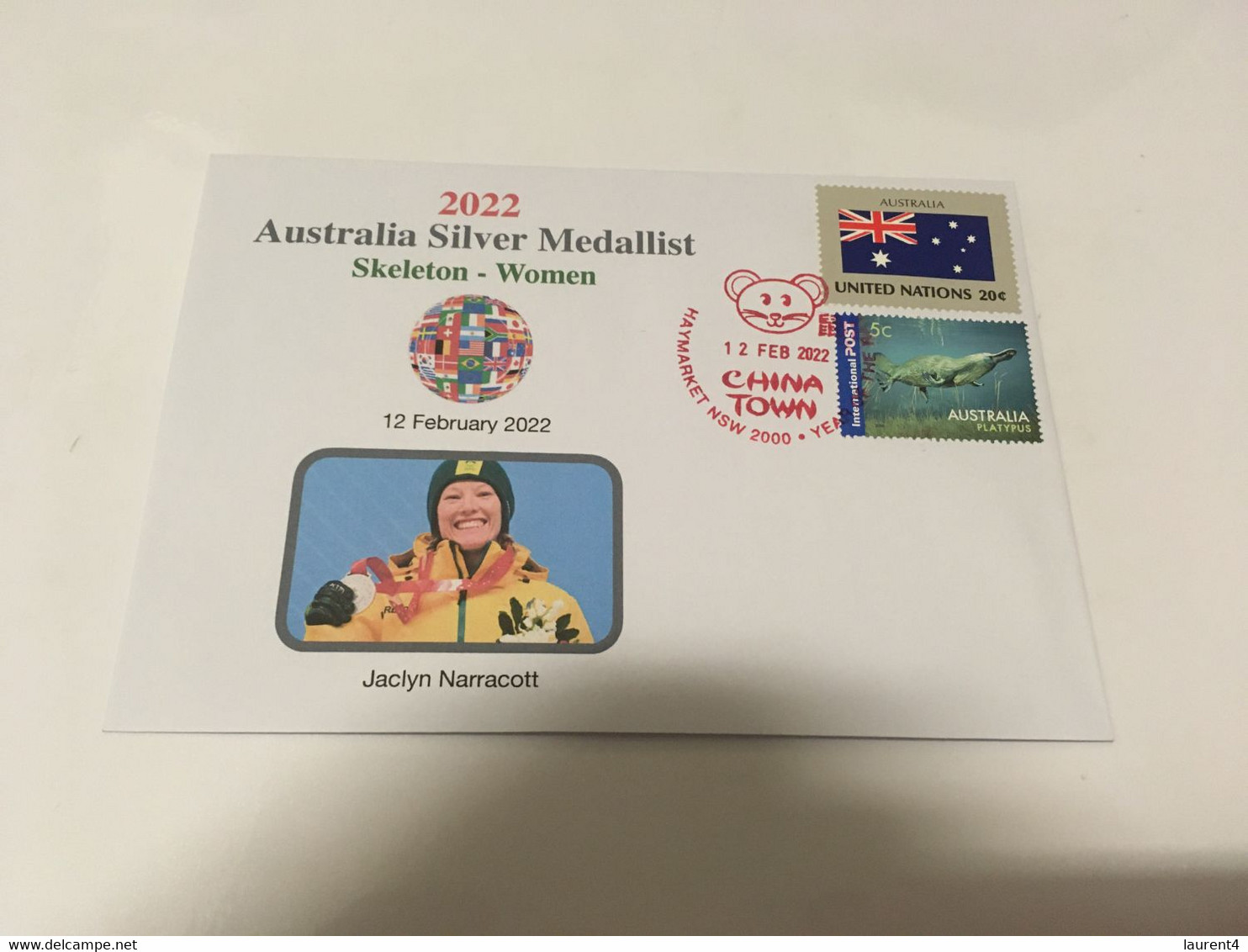 (1 G 26) Beijing 2022 Olympic Winter Games - Australia Silver Medal - Jaclyn Narracott - Winter 2022: Beijing