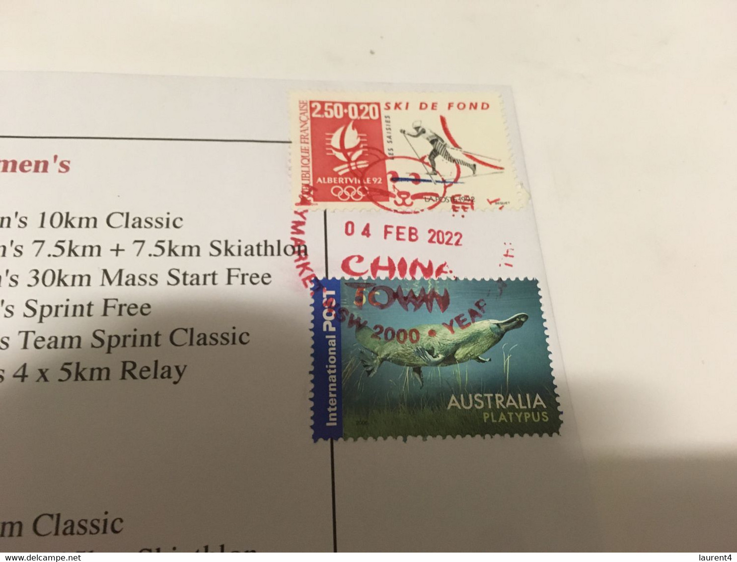 (1 G 26) Beijing 2022 Winter Olympic Games - Postmarked Opening Day Of The Games 4-2-2022 - Cross-country Skiing - Winter 2022: Peking