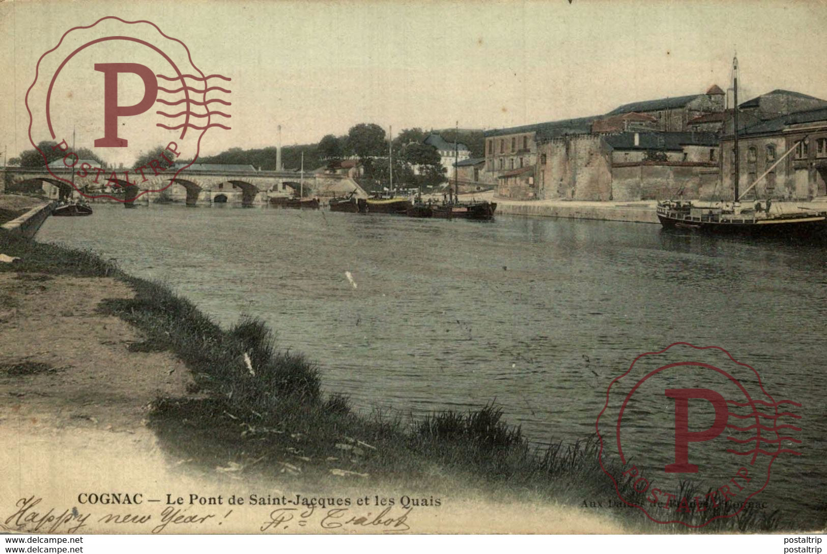 COGNAC LE PONT DE SAINT JACQUES ET LES QUAIS - Cognac