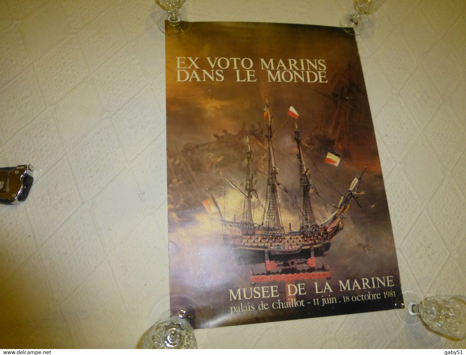 Affiche Ex Voto Marins, Musée De La Marine 1981, 40x60 ; R15 - Manifesti