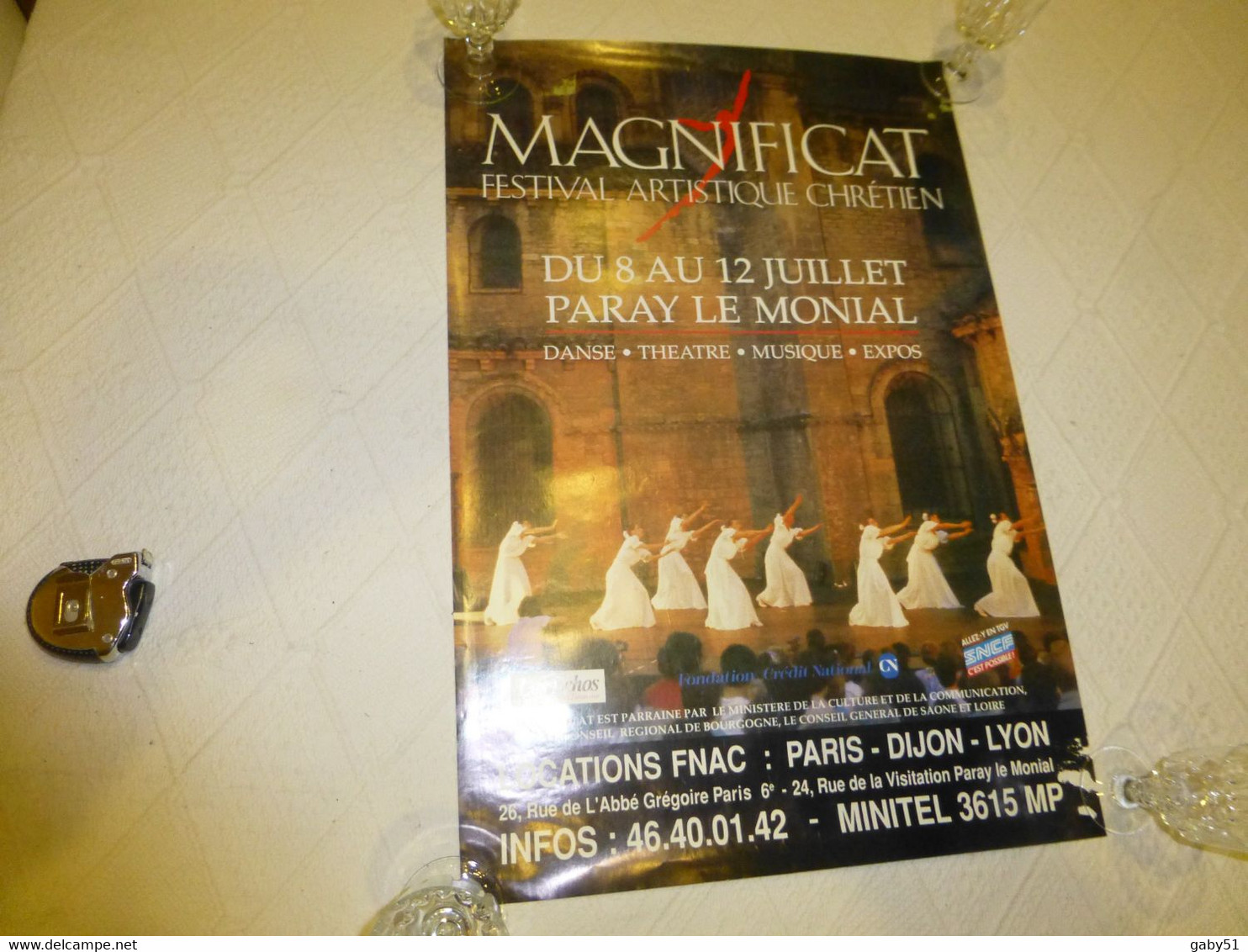 Affiche Paray-le- Monial Magnificat, Festival Chrétien, Vers 1980 ? 40x60 ; R15 - Afiches