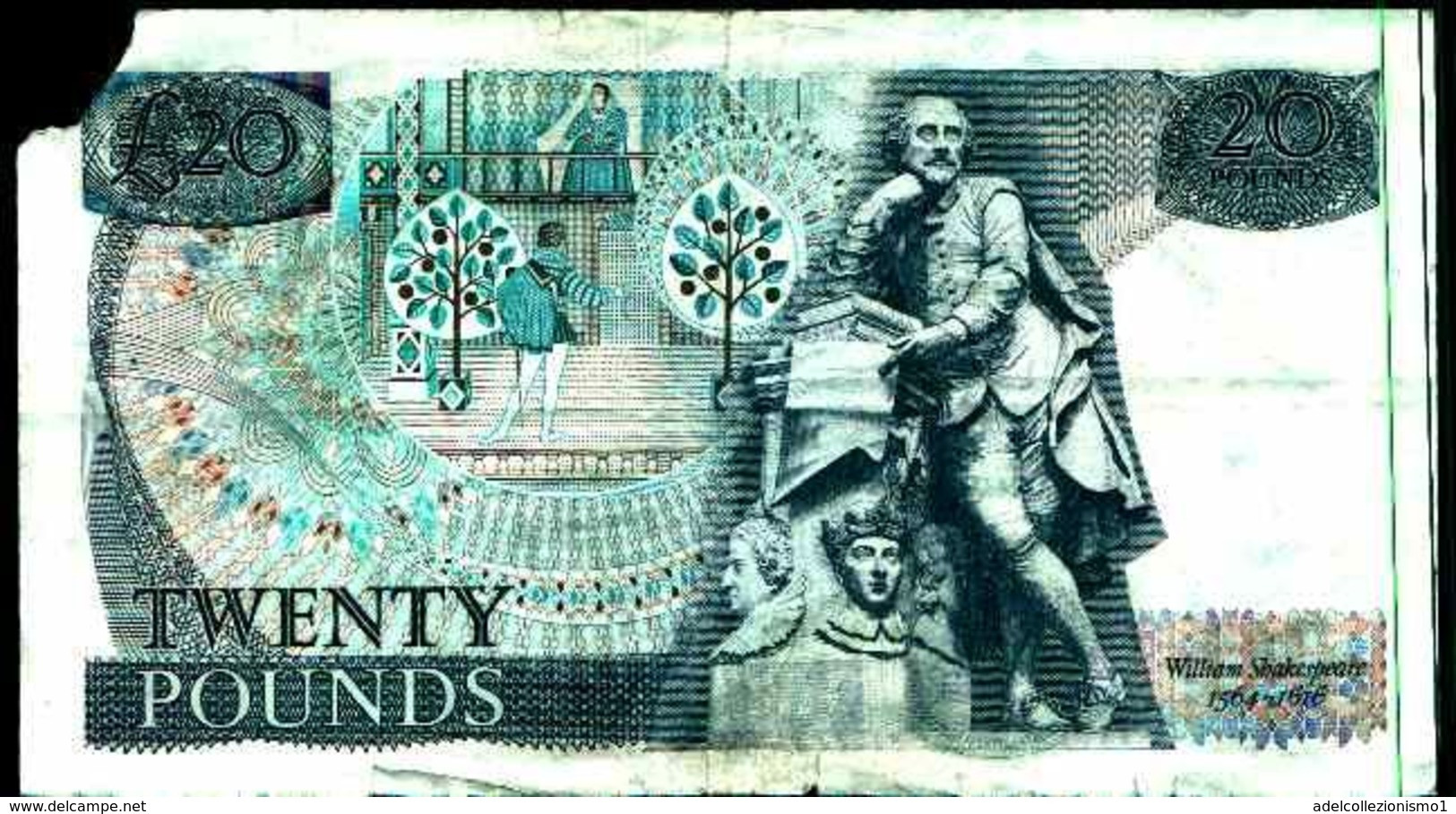 20141) REGNO UNITO ENGLISH TWENTY POUND BANK NOTES -banconota Non Trattata.vedi Foto- - 50 Pond