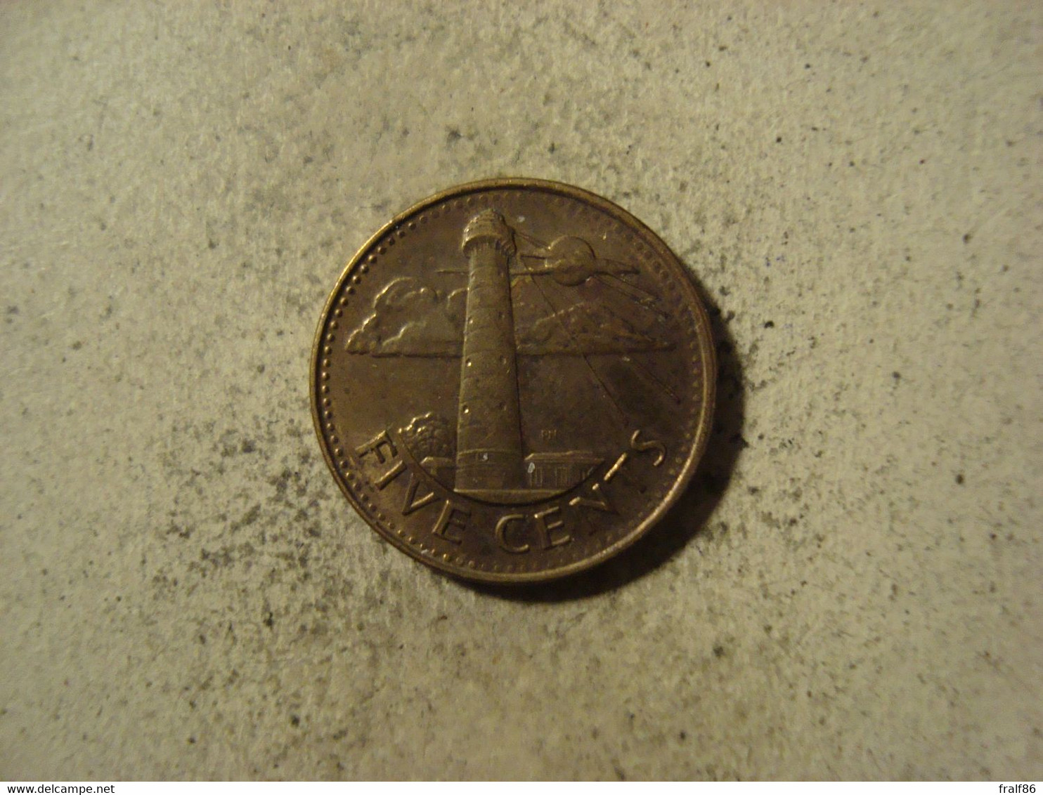 MONNAIE BARBADES 5 CENTS 2008 - Barbados (Barbuda)