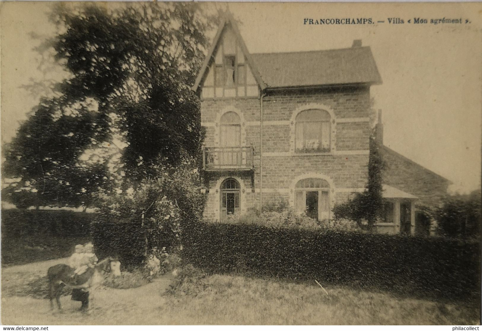 Francorchamps (Stavelot) Villa Mon Agrement (animee) 1920 Ed.Desaux - Stavelot