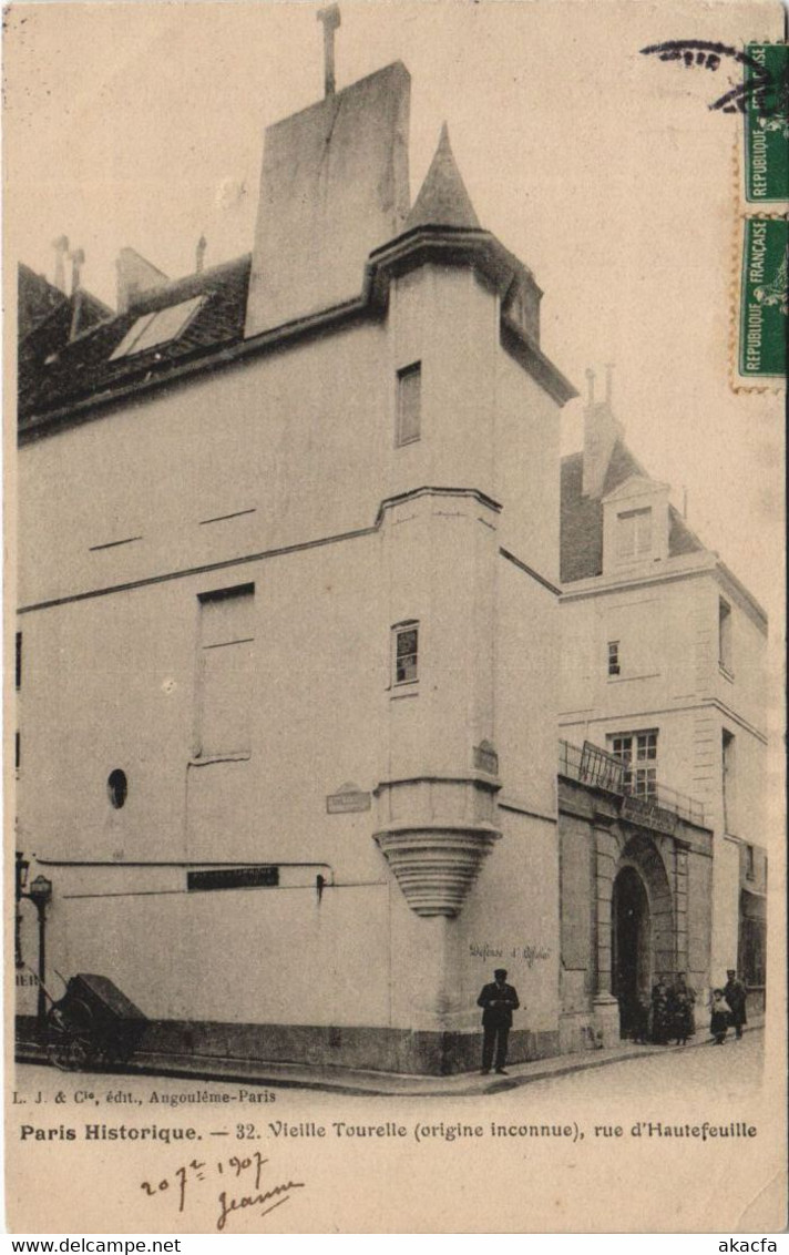 CPA PARIS Historique. 6e Rue D'Hautefeuille Vieille Tourelle (924102) - Arrondissement: 06