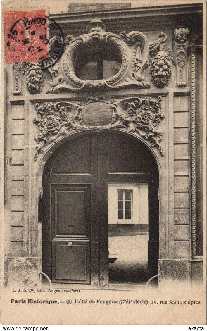 CPA PARIS Historique. 6e 20, Rue St-Sulpice (924172) - Arrondissement: 06