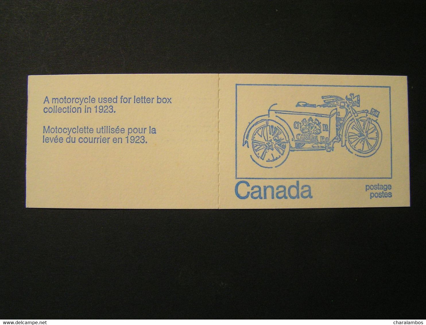 CANADA BK71 A Motorcycle Collection 1923  .. - Volledige Velletjes