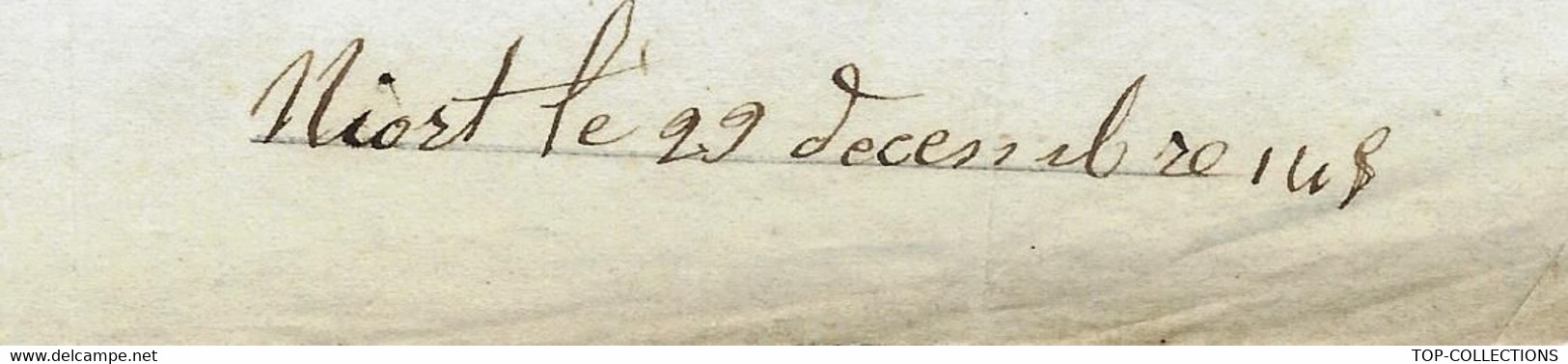 1846 LETTRE Amélie à Niort à Son Frère Stanislas Surrault élève à L'Ecole Navale De Brest Borda à Bord Ou En Rade - Historische Dokumente