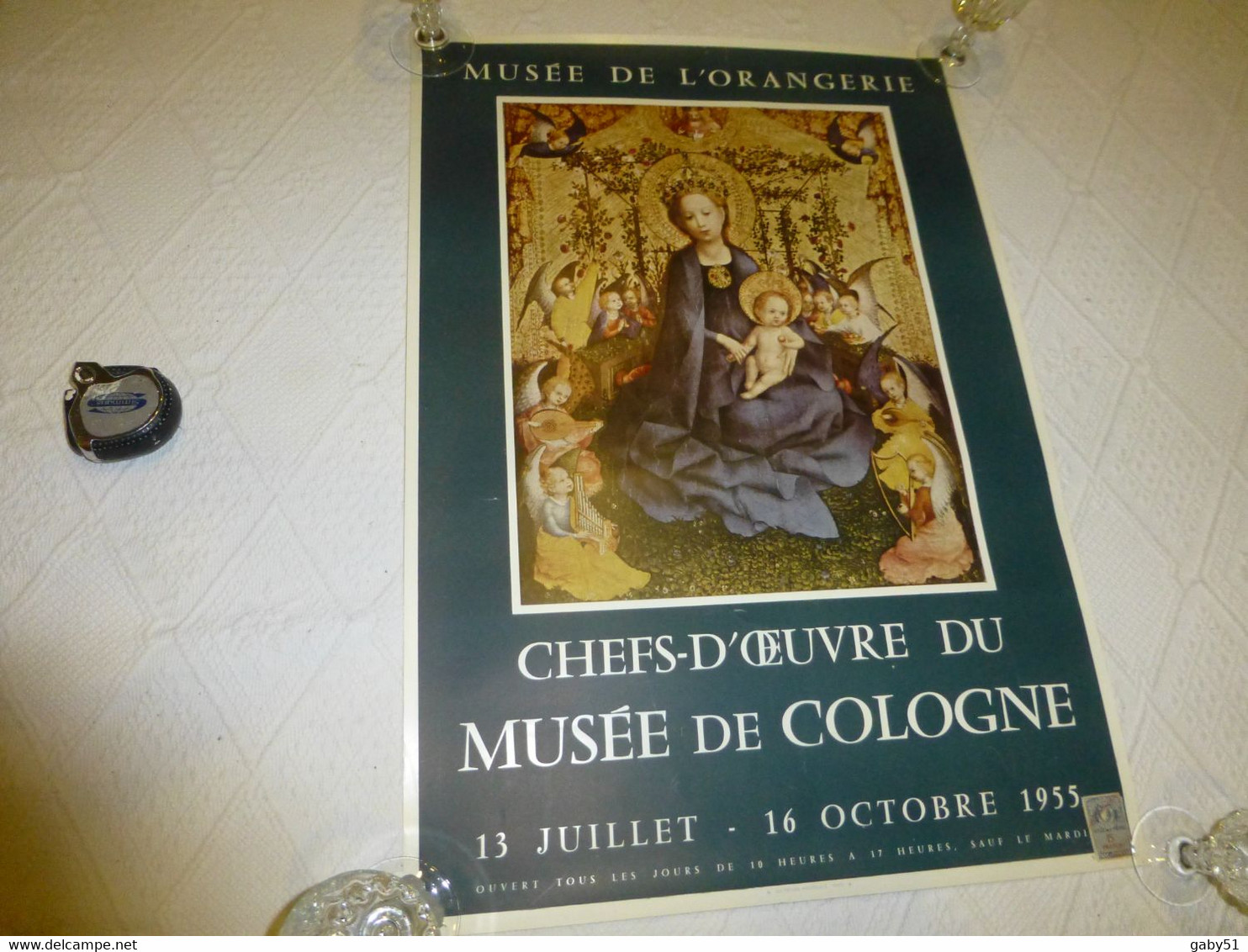 Affiche Musée Orangerie Chefs D'oeuvre Du Musée De Cologne, 1955, TIMBRE ; R17 - Affiches