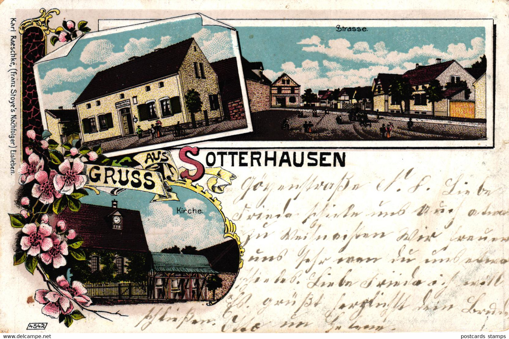 Sotterhausen / Allstedt, Farb-Litho Mit Restauration, , 1908 - Mansfeld