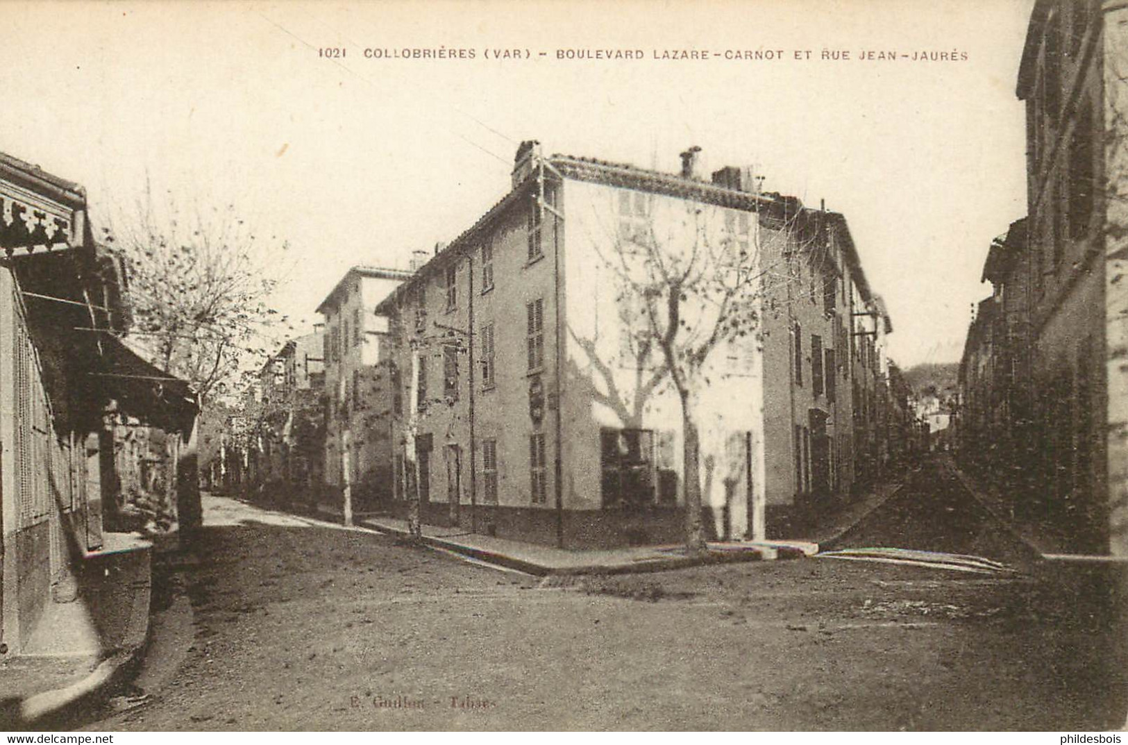 VAR  COLLOBRIERES  Boulavard Lazare -Carnot Et Rue Jean Jaures - Collobrieres