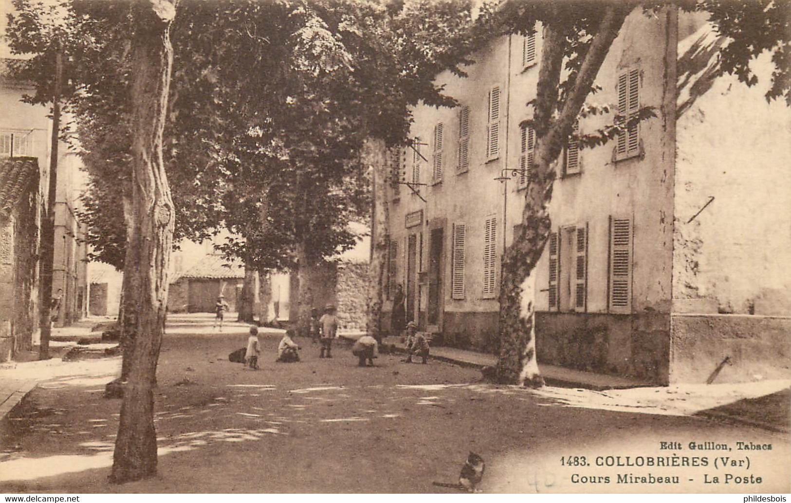 VAR  COLLOBRIERES  Cours Mirabeau La Poste - Collobrieres