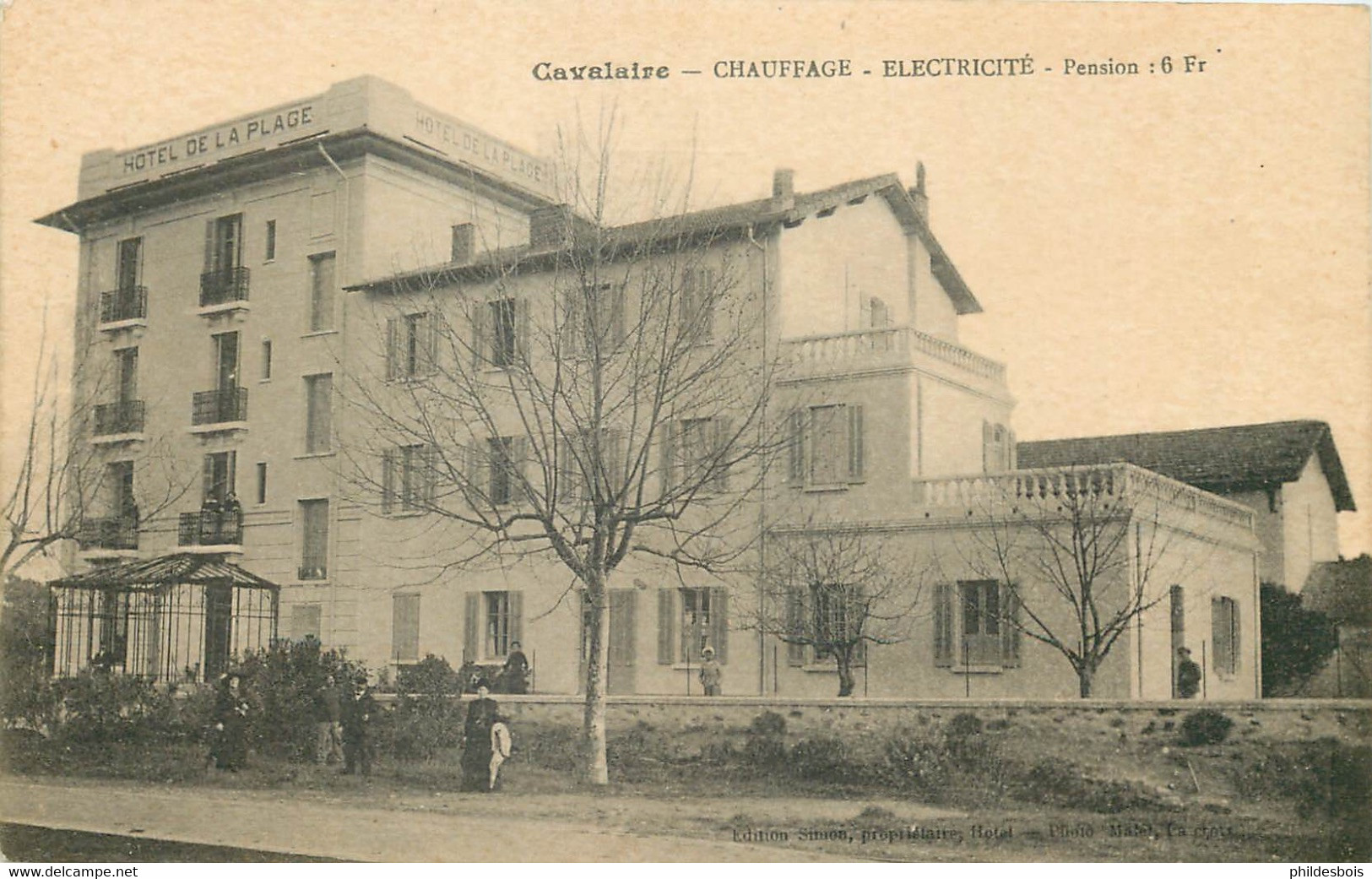 VAR  CAVALAIRE Sur MER  " Hotel De La Plage "  Chauffage Electricité - Cavalaire-sur-Mer