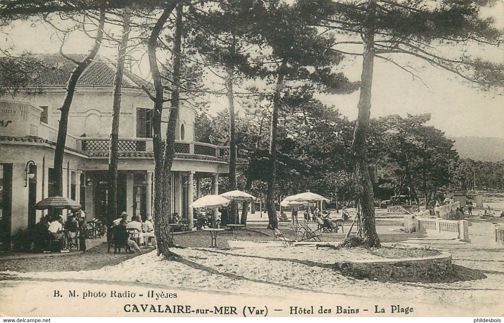 VAR  CAVALAIRE Sur MER  " Hotel Des Bains " La Plage - Cavalaire-sur-Mer