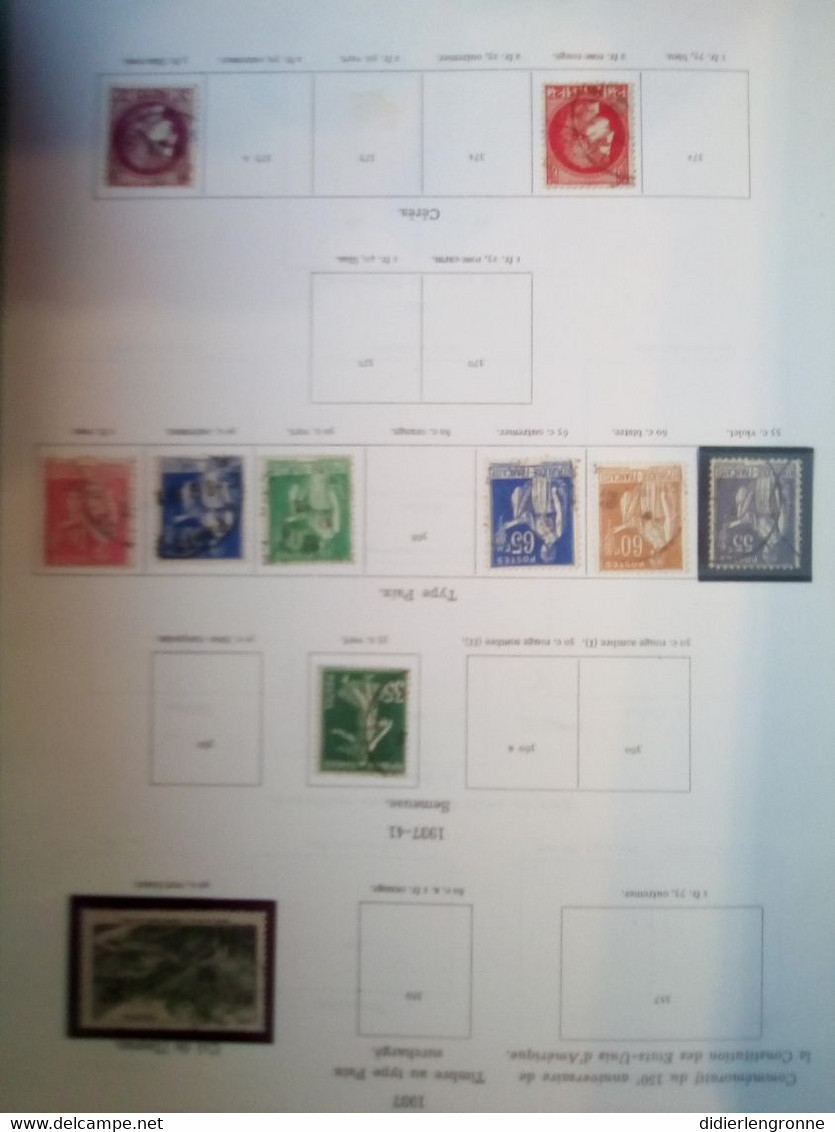 Album de timbres de France