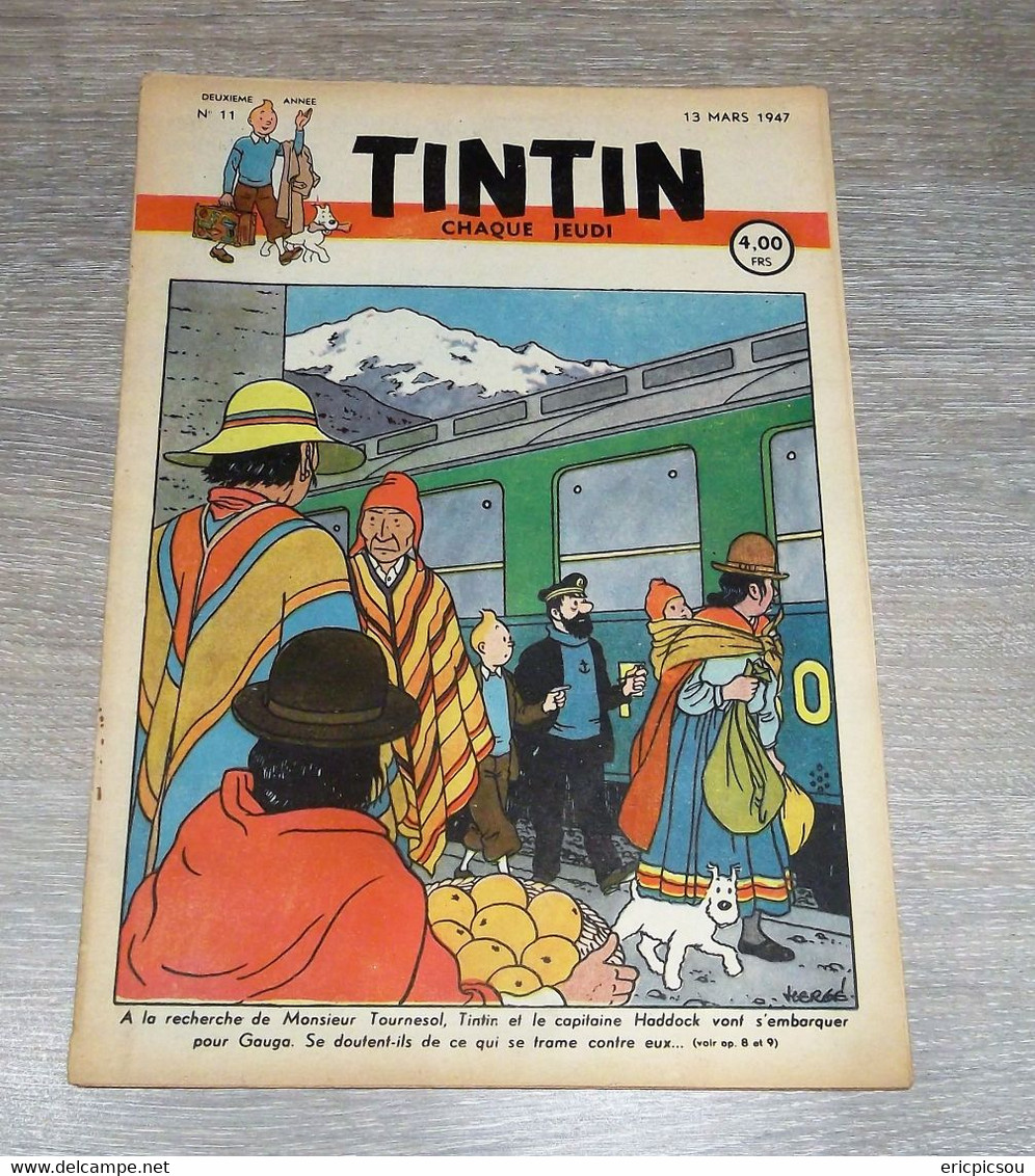 Tintin ( Magazine L'hebdomadaire ) 1947 N°11 - Tintin