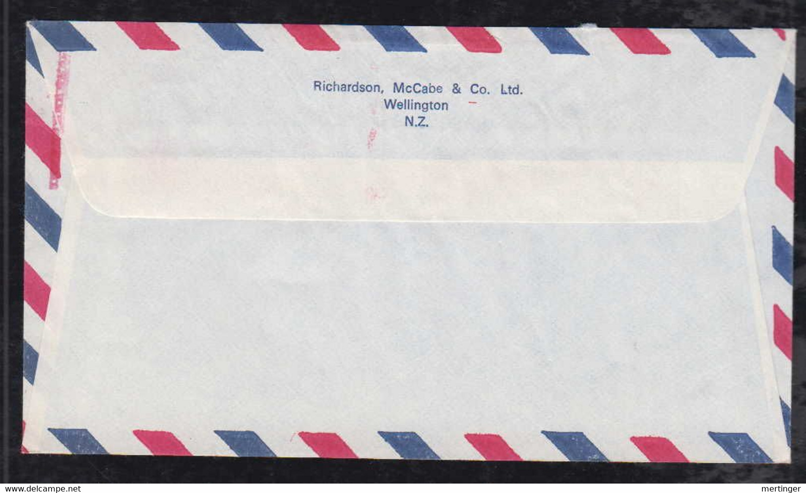 New Zealand 1977 Meter Airmail Cover 30c UPPER HILLIS To Sheffield England - Cartas & Documentos