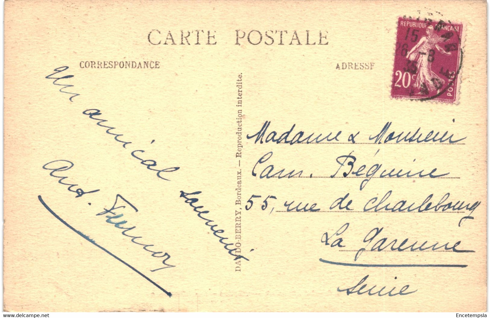 CPA Carte Postale  France-Gradignan- L'église Vue Intérieure 1935  VM45105 - Gradignan