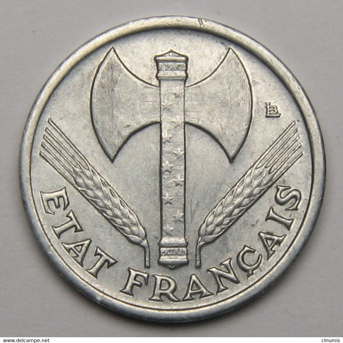 50 Centimes Francisque, Lourde, Aluminium, 1942 - Etat Français - 50 Centimes