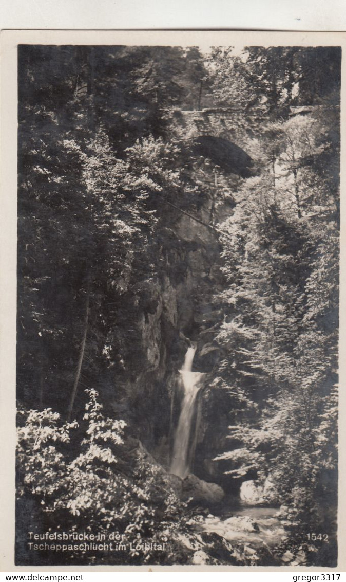 A8184) Teufelsbrücke In Der TSCHEPPASCHLUCHT Im LOIBLTAL Ferlach Rosental 1940 - Ferlach