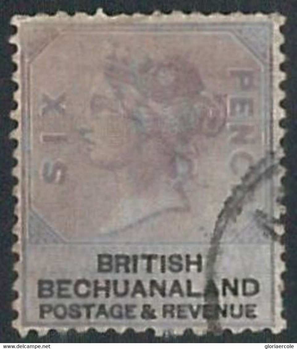 70321 - British BECHUANALAND - STAMP: Stanley Gibbons # 14 - Lot Of 6 Used Stamps - 1885-1895 Kronenkolonie