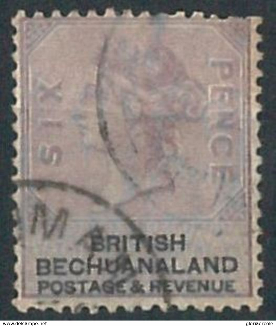 70321 - British BECHUANALAND - STAMP: Stanley Gibbons # 14 - Lot Of 6 Used Stamps - 1885-1895 Crown Colony