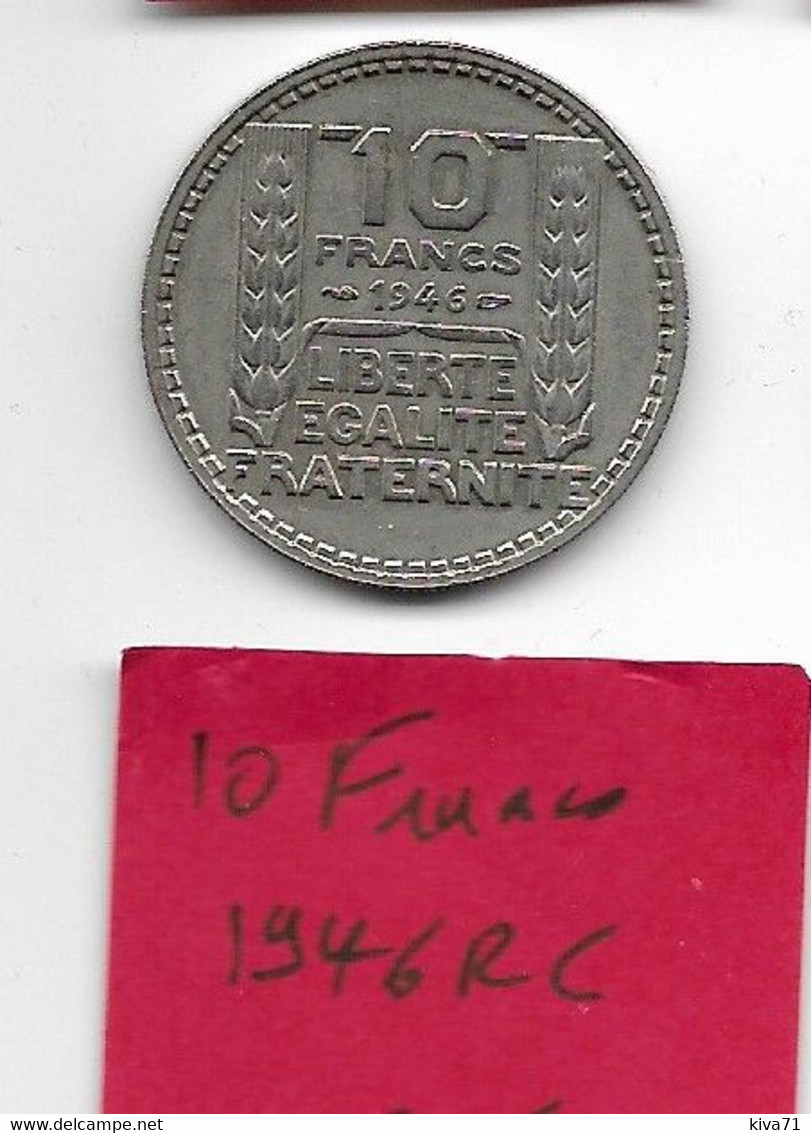 10 Francs  " TURIN "  1946   Rc   SUP - 10 Francs