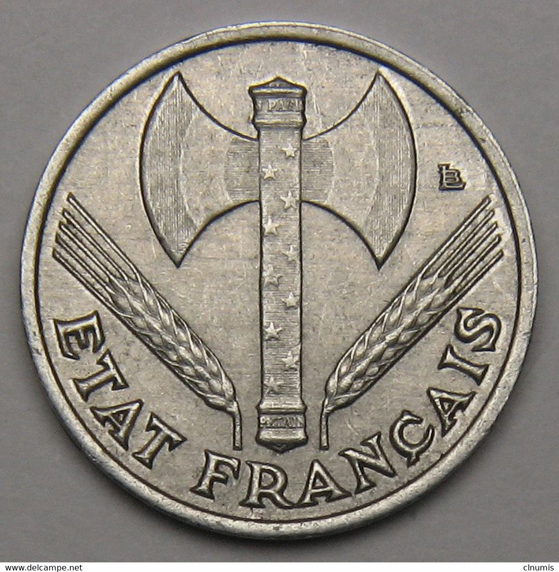 50 Centimes Francisque, Légère, Aluminium, 1943 - Etat Français - 50 Centimes