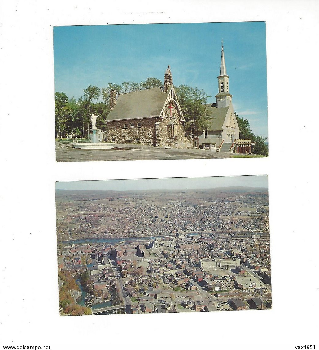 CANADA  QUEBEC   BEAUVOIR SHERBROOKE  EGLISE LOT DE 2 CARTES         ***    A  SAISIR *** - Sherbrooke