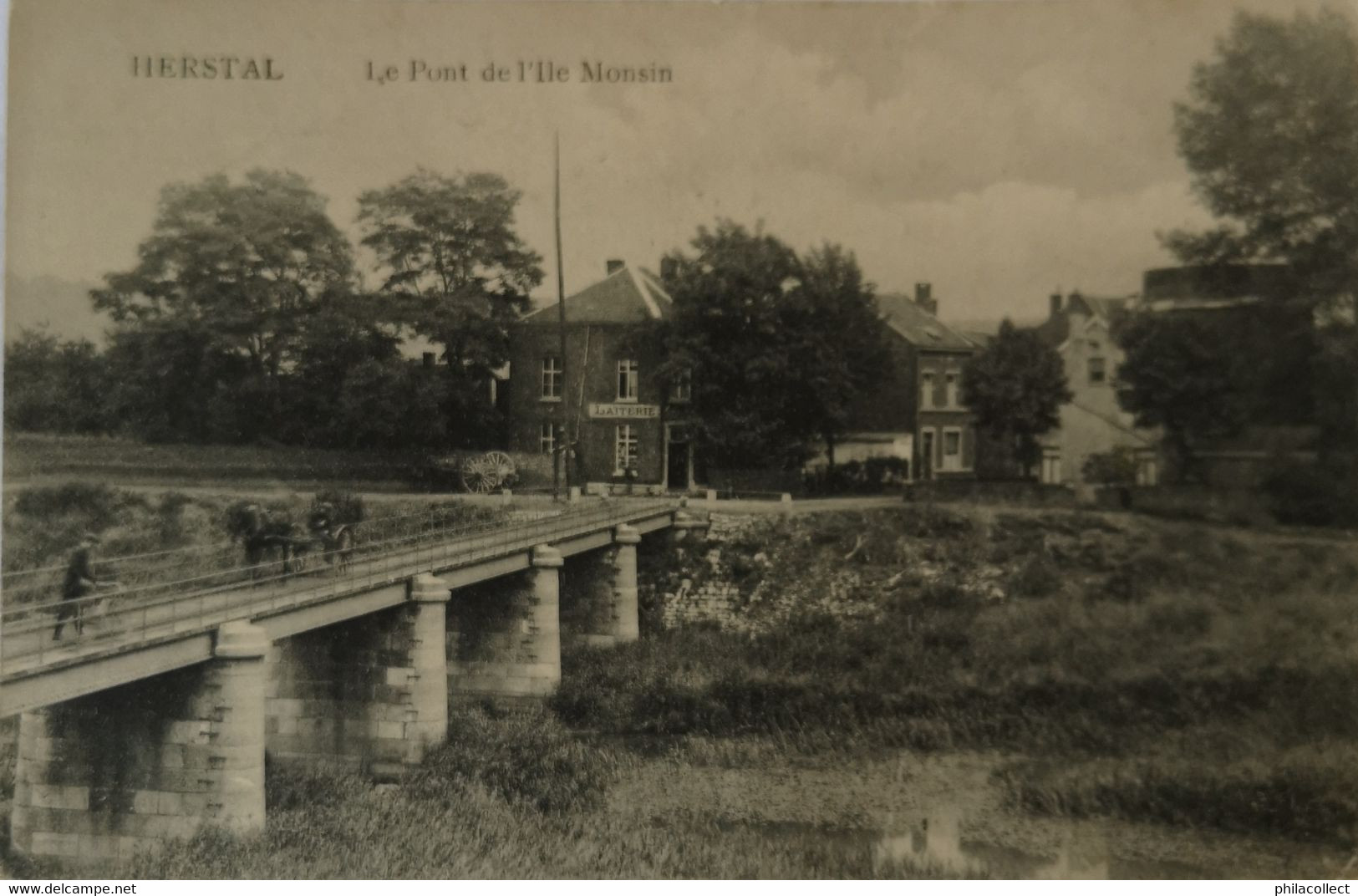 Herstal // Le Pont De L'Ile Monsin 1916 Light Fold - Herstal