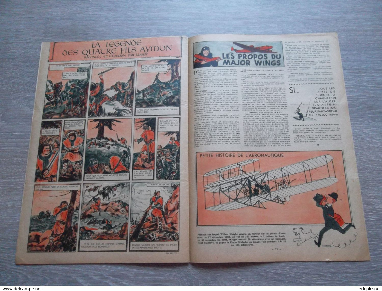 Tintin ( Magazine L'hebdomadaire ) 1947 N°22